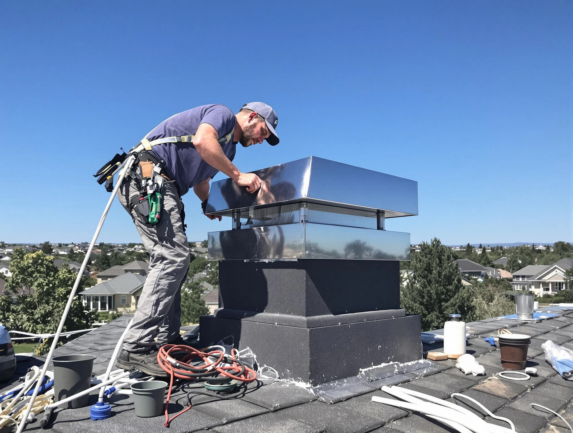 Chimney Cap Services service in Walpole, MA